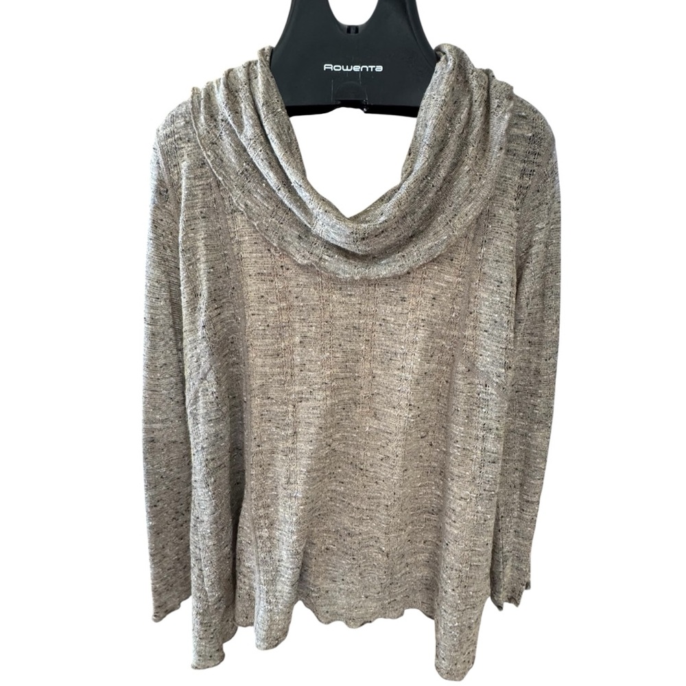 Miraclebody Jeans Miraclesuit Women's Shaper  Cowlneck Sweater “Tweed” Brown